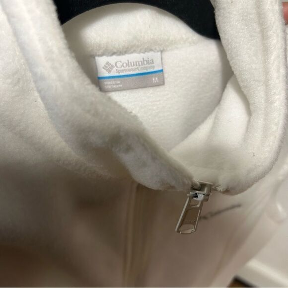 Columbia Benton Springs Fleece Vest in Seasalt Color White - Picture 9 of 9